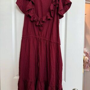 Old Navy Burgundy Dress